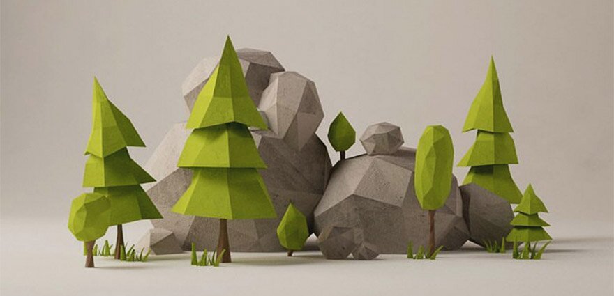 3d polygon art