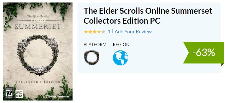 Elder Scrolls Online ESO Cdkeys
